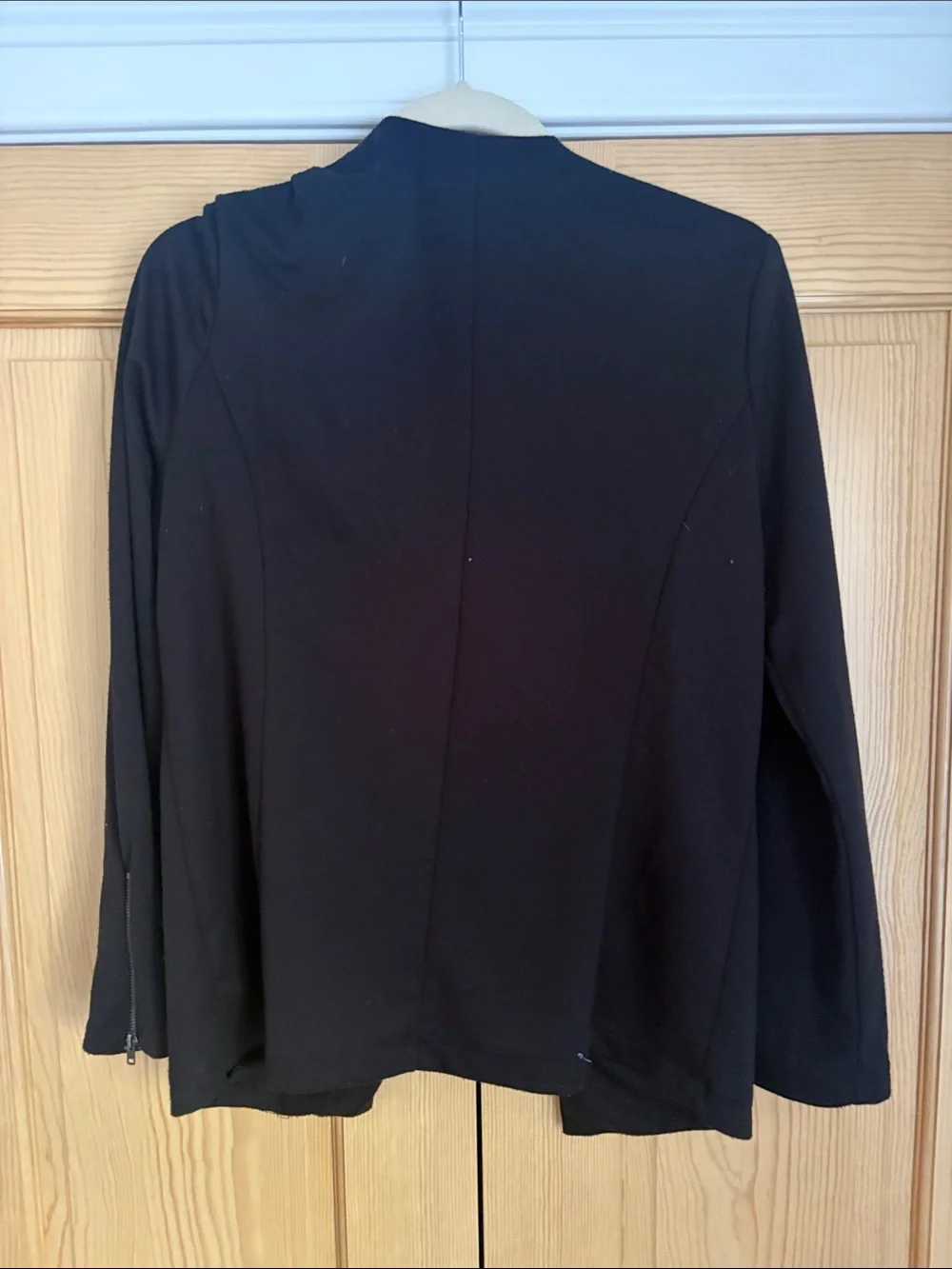 Elodie Black Open-Front Blazer Jacket